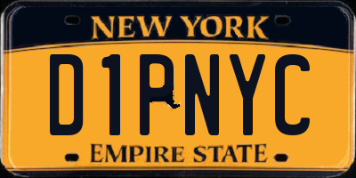 NY license plate D1PNYC