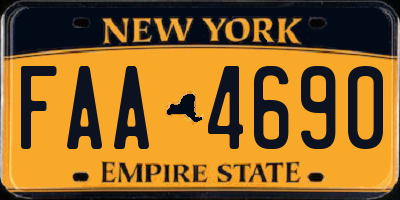 NY license plate FAA4690