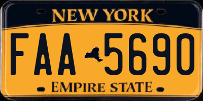 NY license plate FAA5690