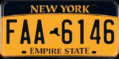 NY license plate FAA6146