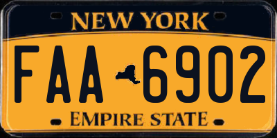 NY license plate FAA6902