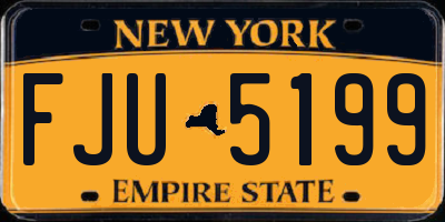 NY license plate FJU5199