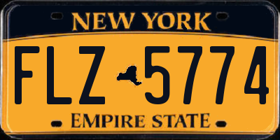 NY license plate FLZ5774