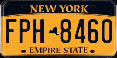 NY license plate FPH8460