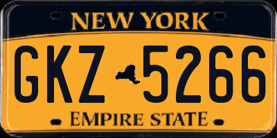 NY license plate GKZ5266
