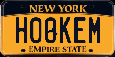 NY license plate H00KEM