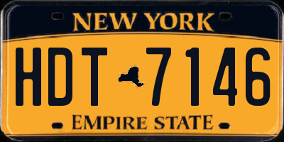 NY license plate HDT7146