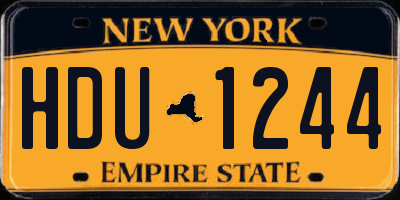 NY license plate HDU1244