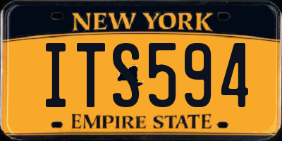 NY license plate ITS594