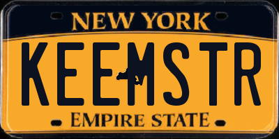 NY license plate KEEMSTR