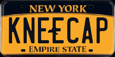 NY license plate KNEECAP