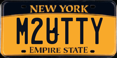 NY license plate M2UTTY