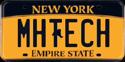 NY license plate MHTECH