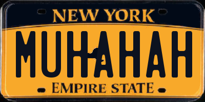 NY license plate MUHAHAH