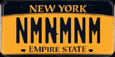 NY license plate NMNMNM