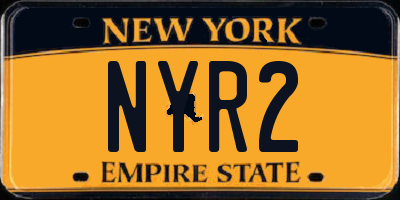 NY license plate NYR2