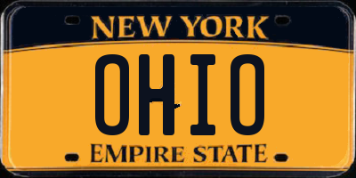 NY license plate OHIO