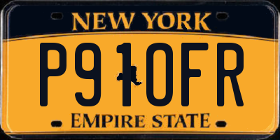 NY license plate P91OFR
