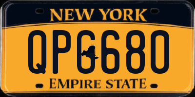 NY license plate QPG680