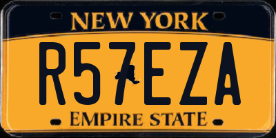 NY license plate R57EZA