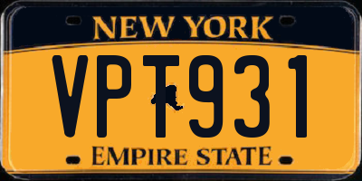 NY license plate VPT931