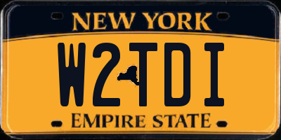 NY license plate W2TDI