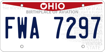 OH license plate FWA7297
