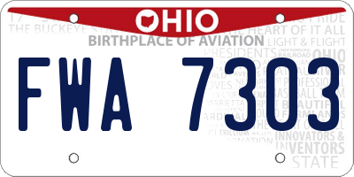 OH license plate FWA7303