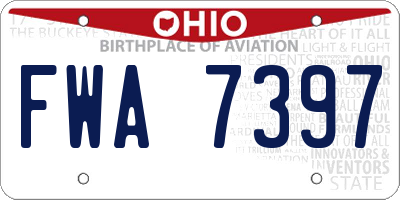 OH license plate FWA7397