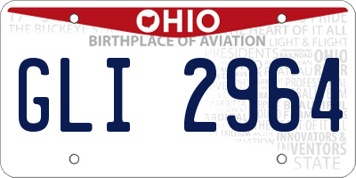 OH license plate GLI2964