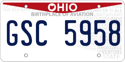 OH license plate GSC5958