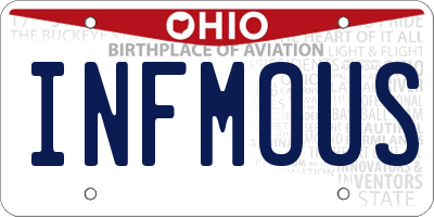 OH license plate INFMOUS