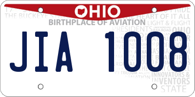 OH license plate JIA1008