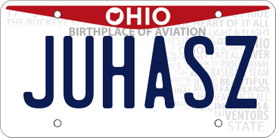 OH license plate JUHASZ