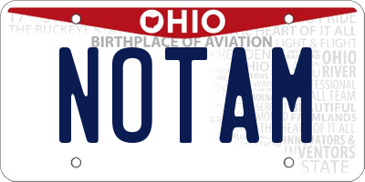 OH license plate NOTAM