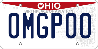 OH license plate OMGPOO