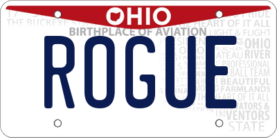 OH license plate ROGUE