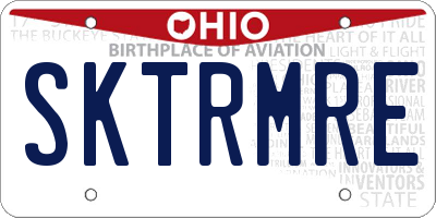 OH license plate SKTRMRE