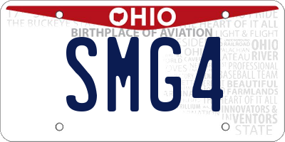 OH license plate SMG4