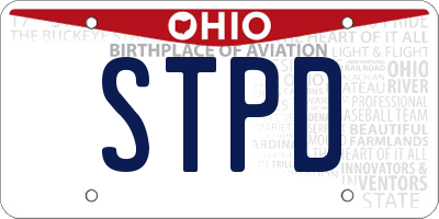 OH license plate STPD