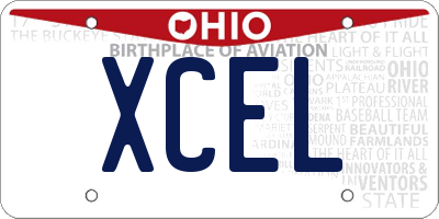 OH license plate XCEL