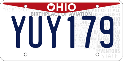OH license plate YUY179