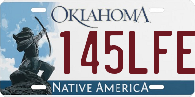 OK license plate 145LFE