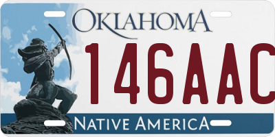 OK license plate 146AAC