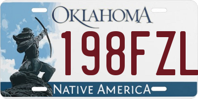 OK license plate 198FZL