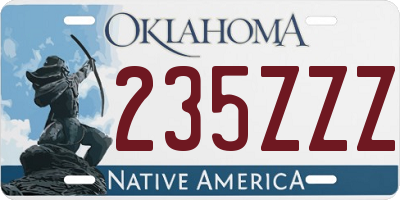 OK license plate 235ZZZ