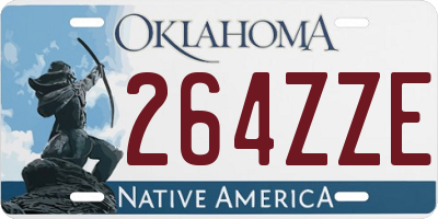 OK license plate 264ZZE