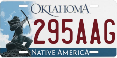 OK license plate 295AAG