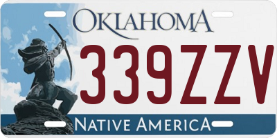 OK license plate 339ZZV