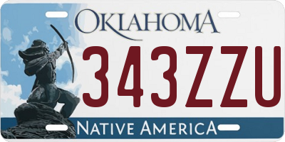 OK license plate 343ZZU